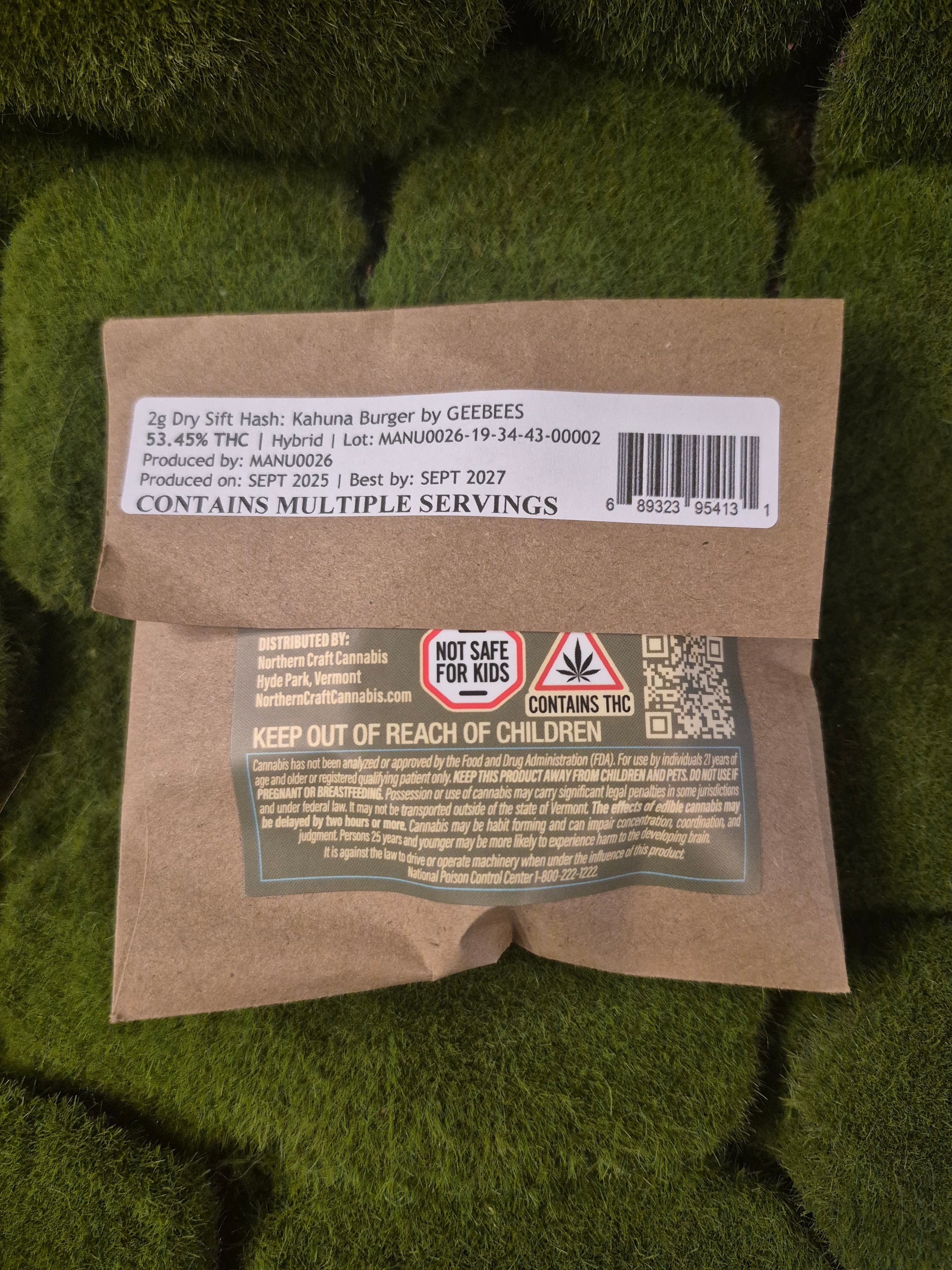 Dry Sift Hash Kahuna Burger
