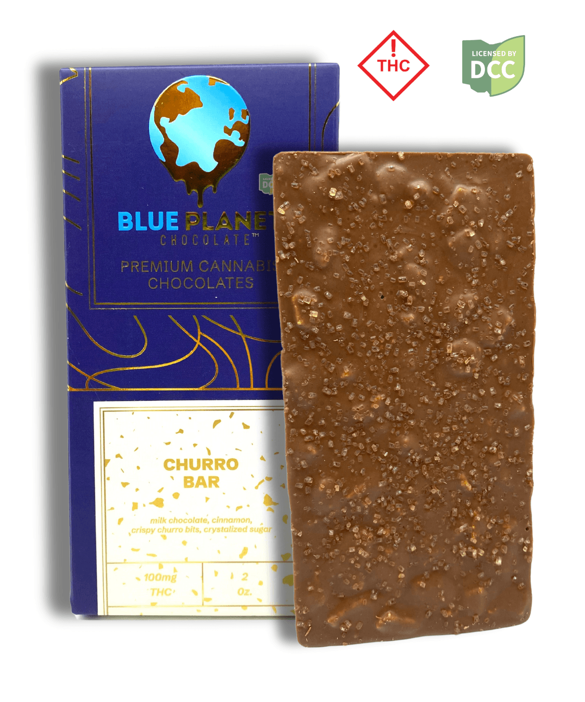 Blue Planet | Churro Milk Chocolate Bar 20 Piece | 100mg
