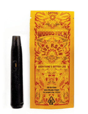 Woodstock Banana Bellini Sativa Live Rosin Vape AIO