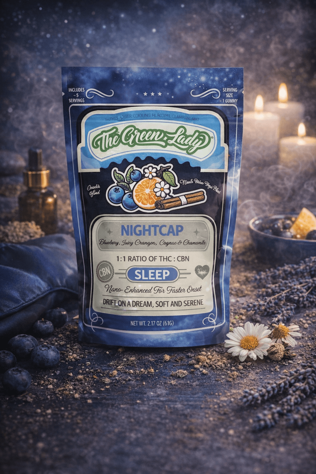 Lady/ Sleep Nightcap Gummies/100mg