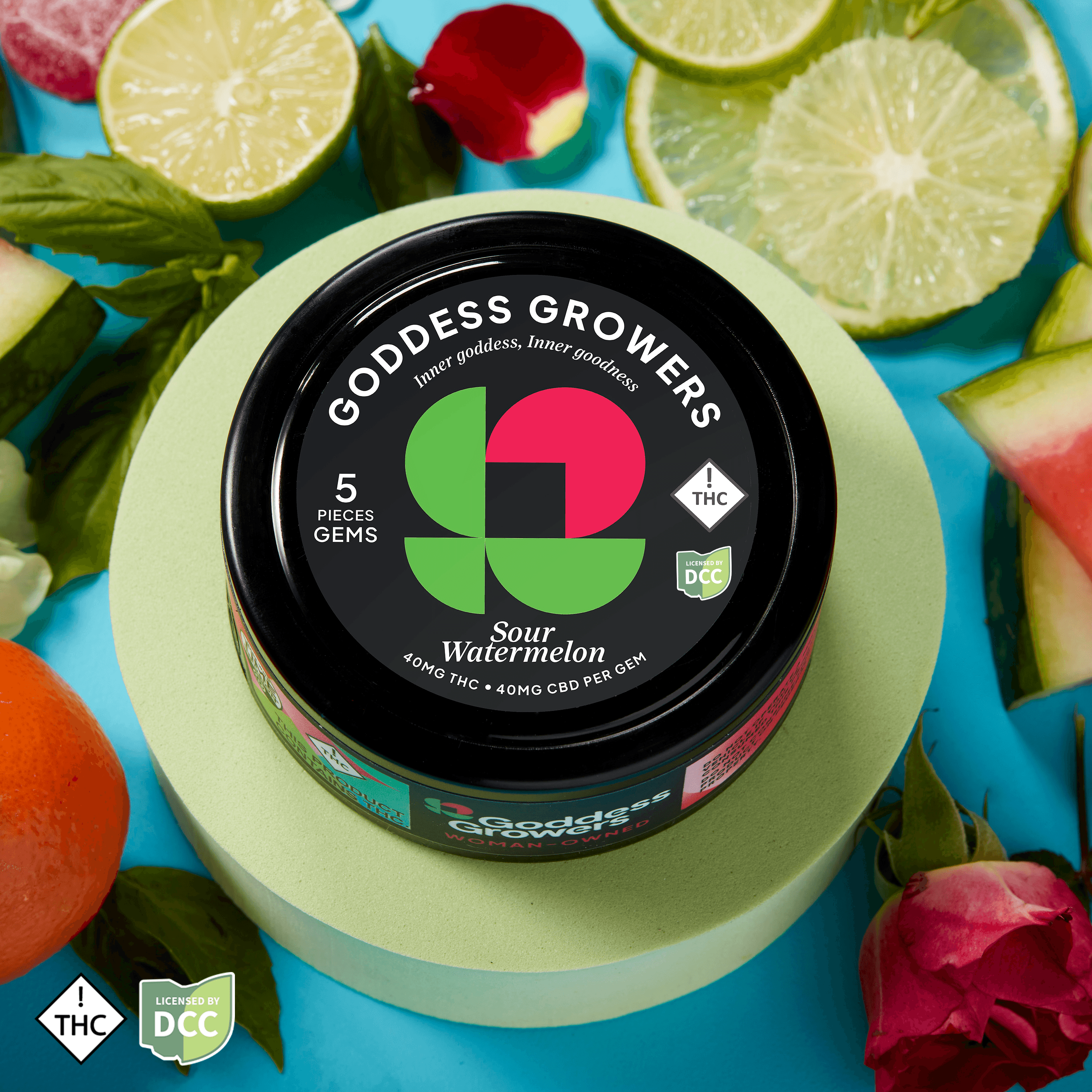 Sour Watermelon 1:1 CBD:THC Gummies (5Pk) (Exp 5/19/2026)