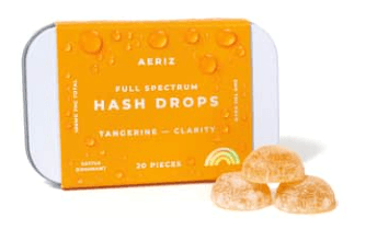 AERIZ TANGERINE CLARITY HASH DROPS  20PK GUMMIES 100MG