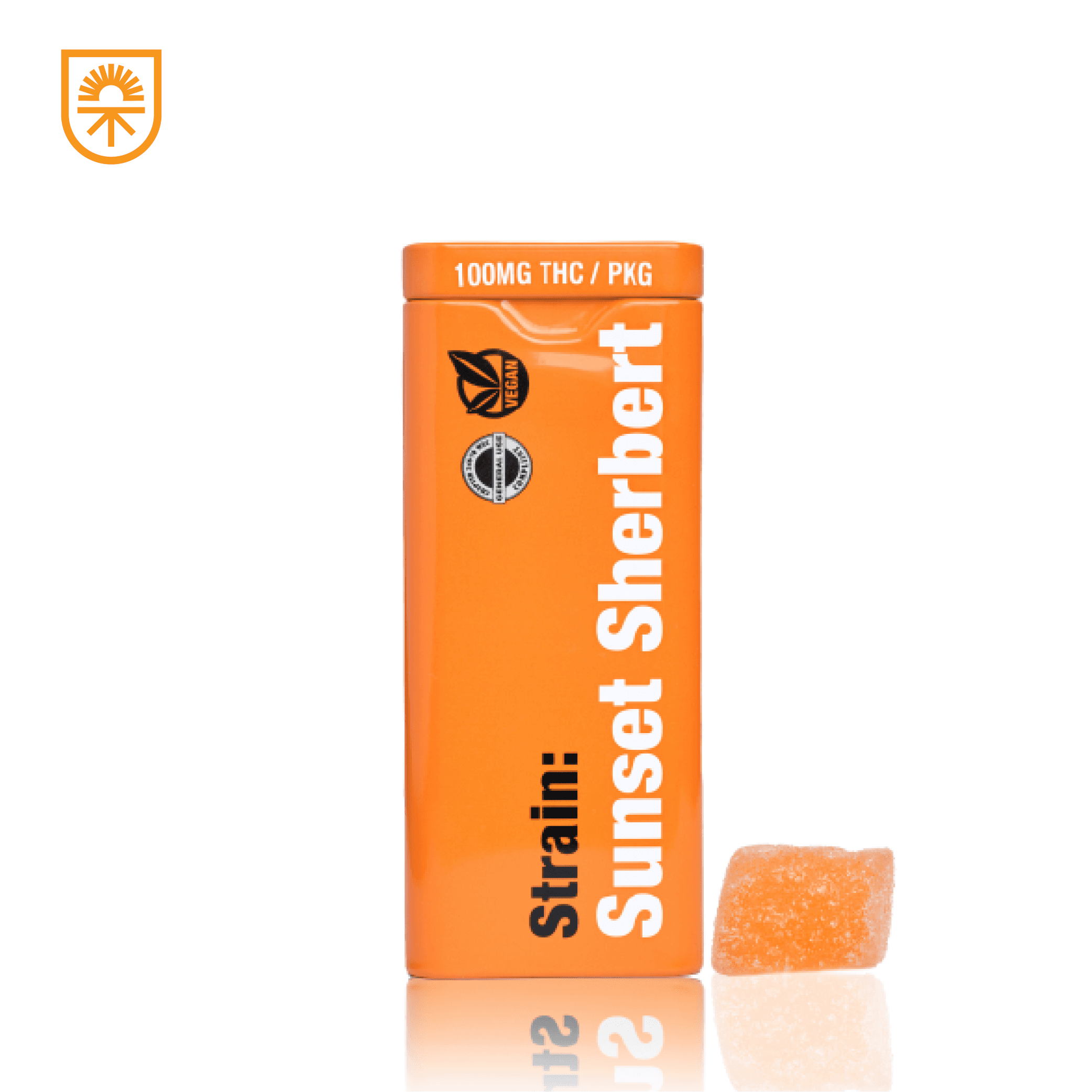 Orange Sunset Sherbert Edible