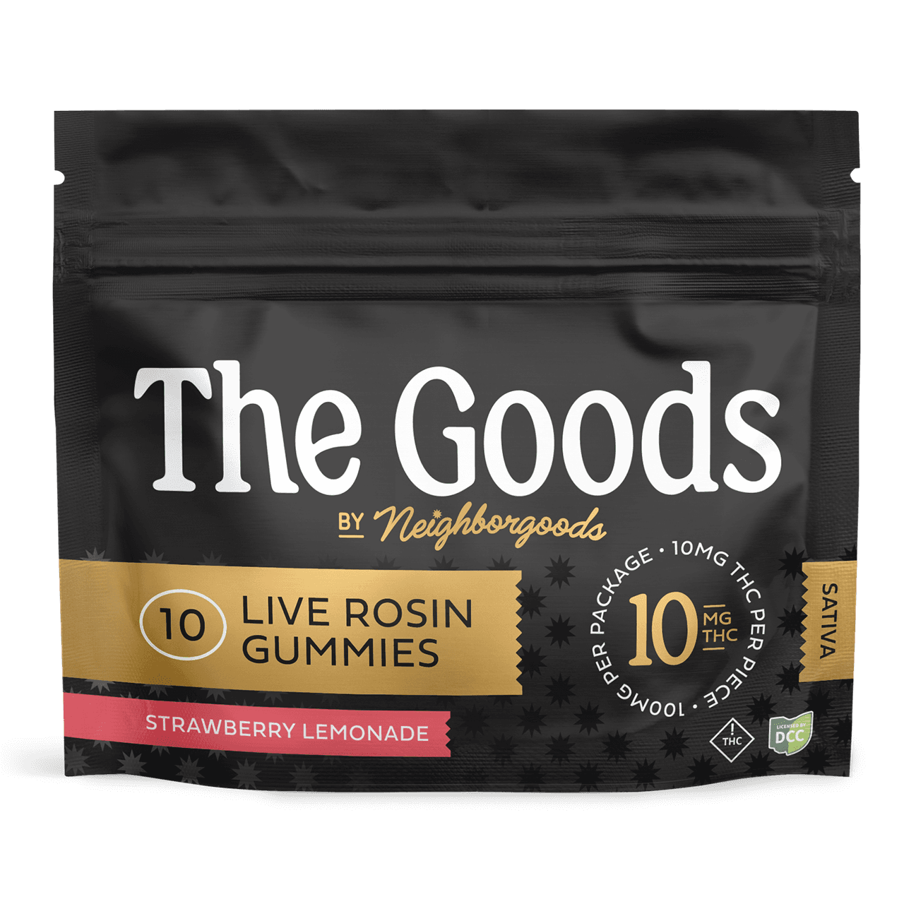 Strawberry Lemonade Live Rosin Gummies | S | 100mg | 10pk