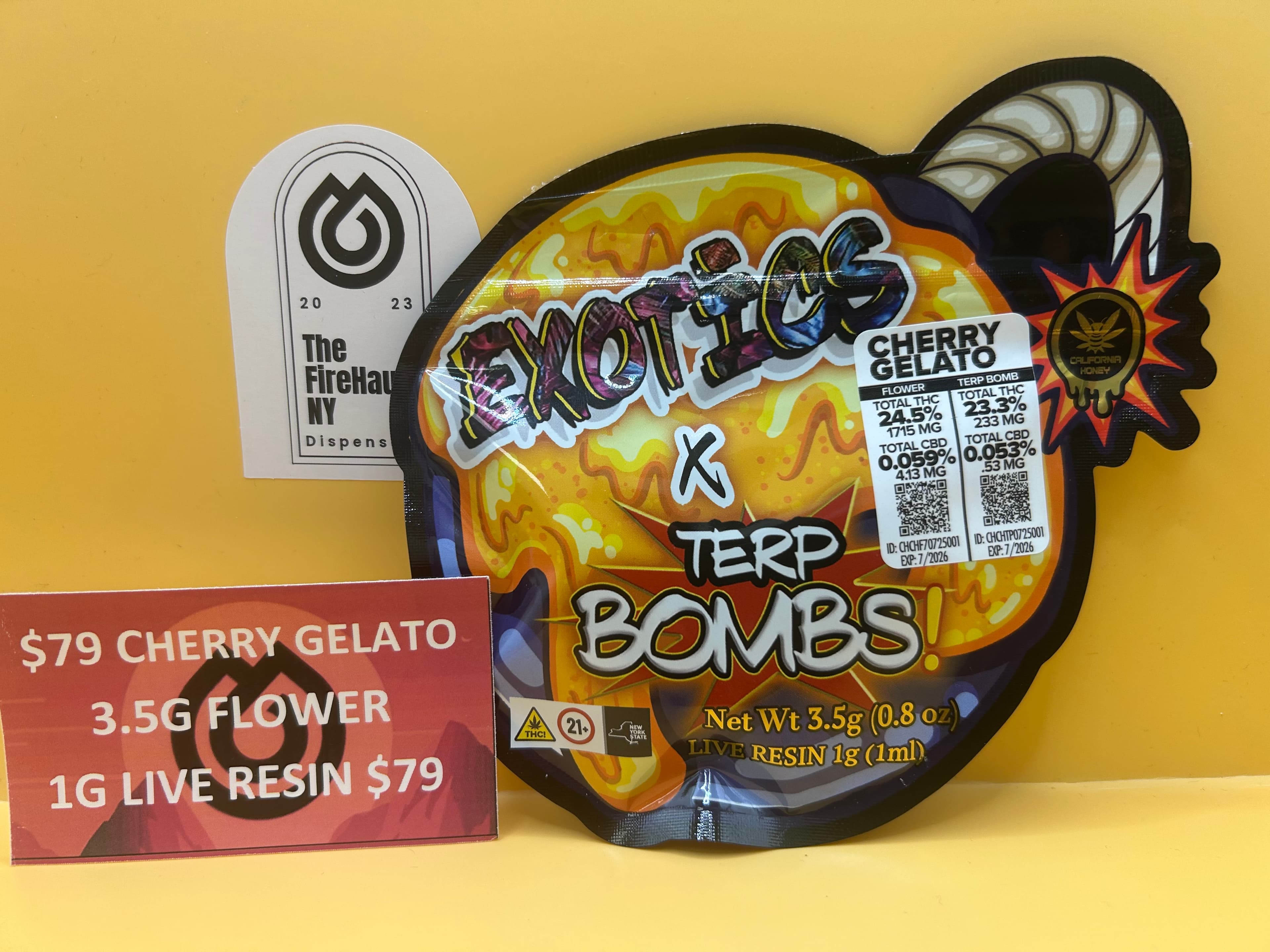 Bombs Cherry Gelato Hybrid Flower/1g