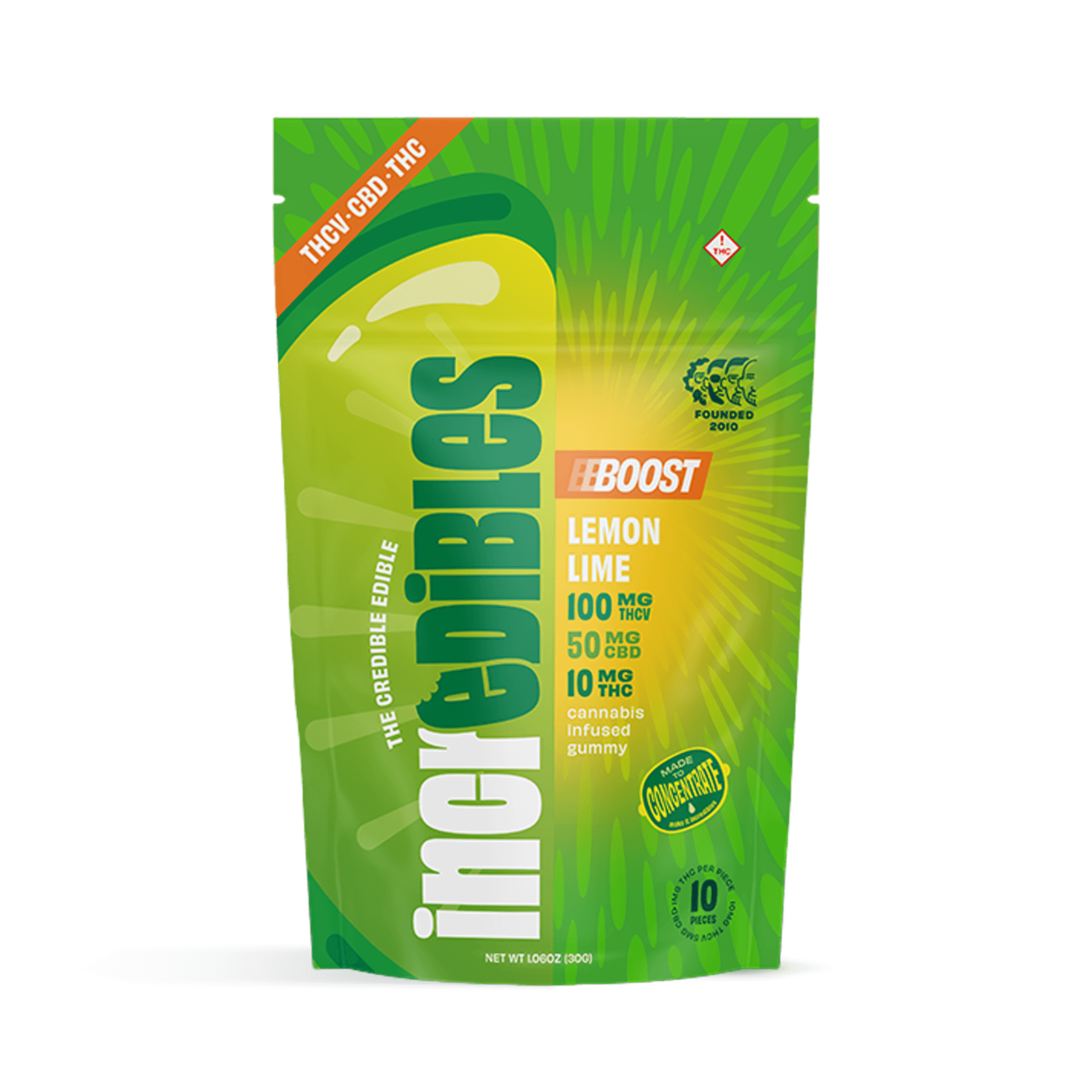 Lemon Lime 10:5:1 THCV:CBD 10pc | 110mg Gummies