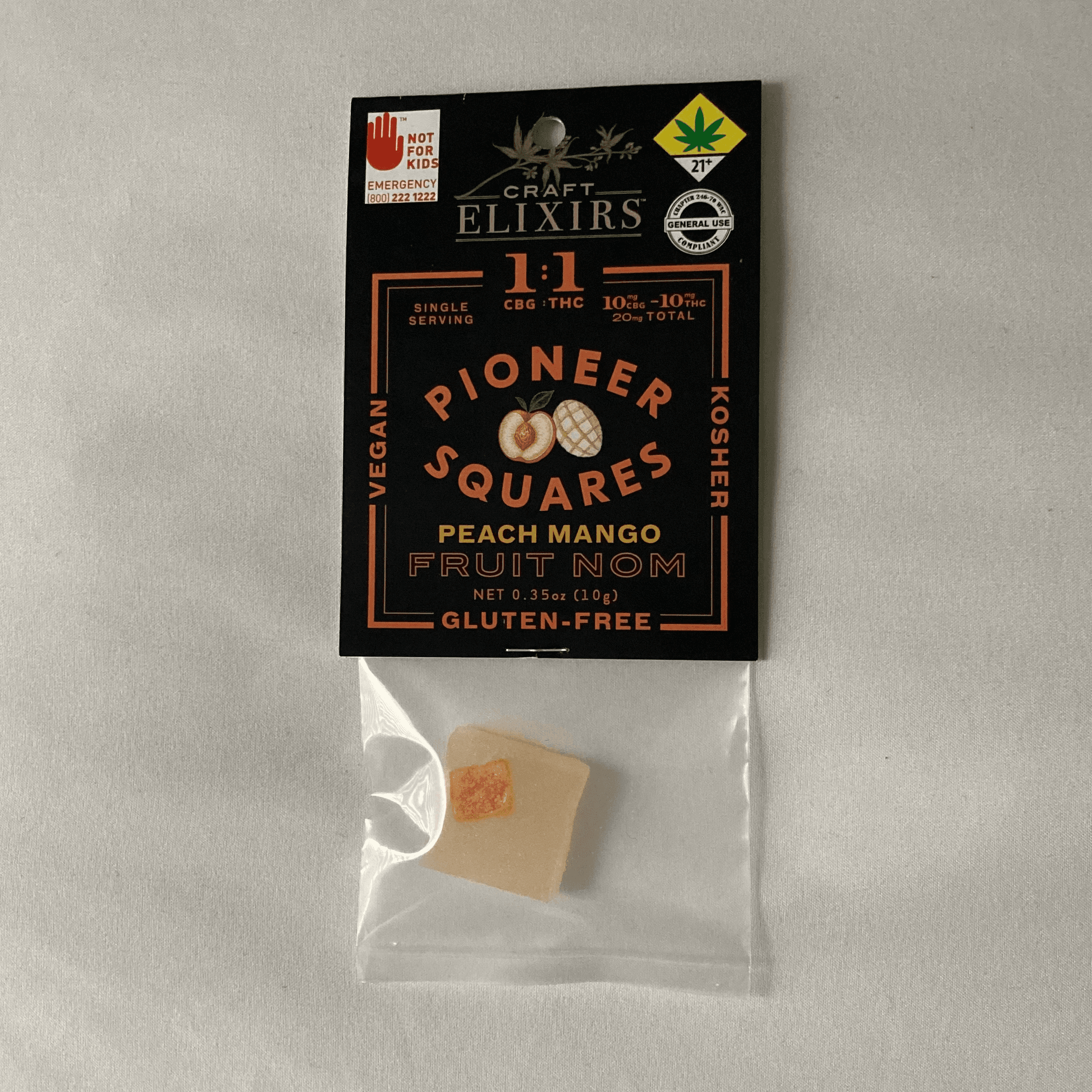 Gummies Peach Mango Thc/10mg Cbg