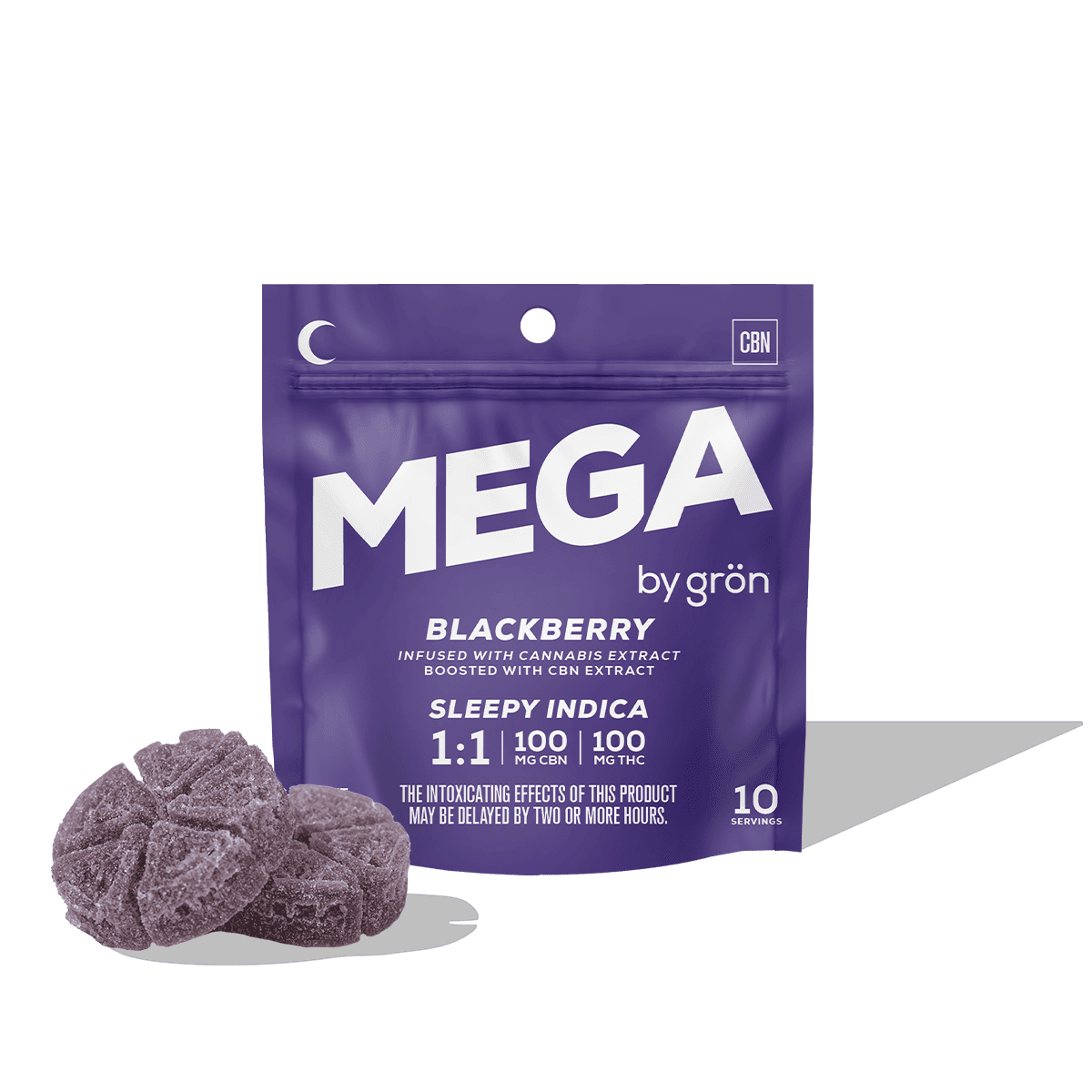 Blackberry MEGA Pearls | 1:1 | CBN:THC