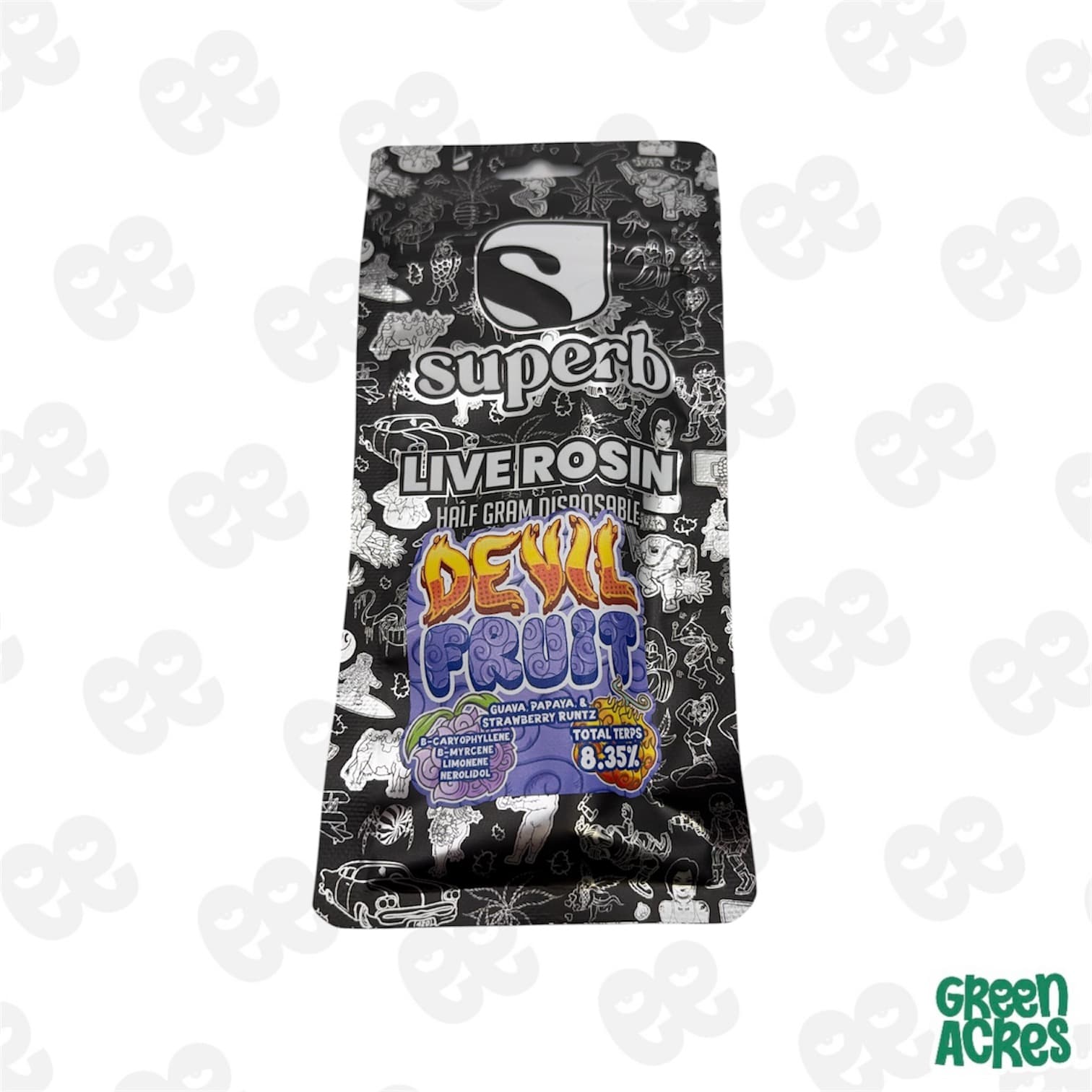 Devil Fruit Rosin Vape Disposable