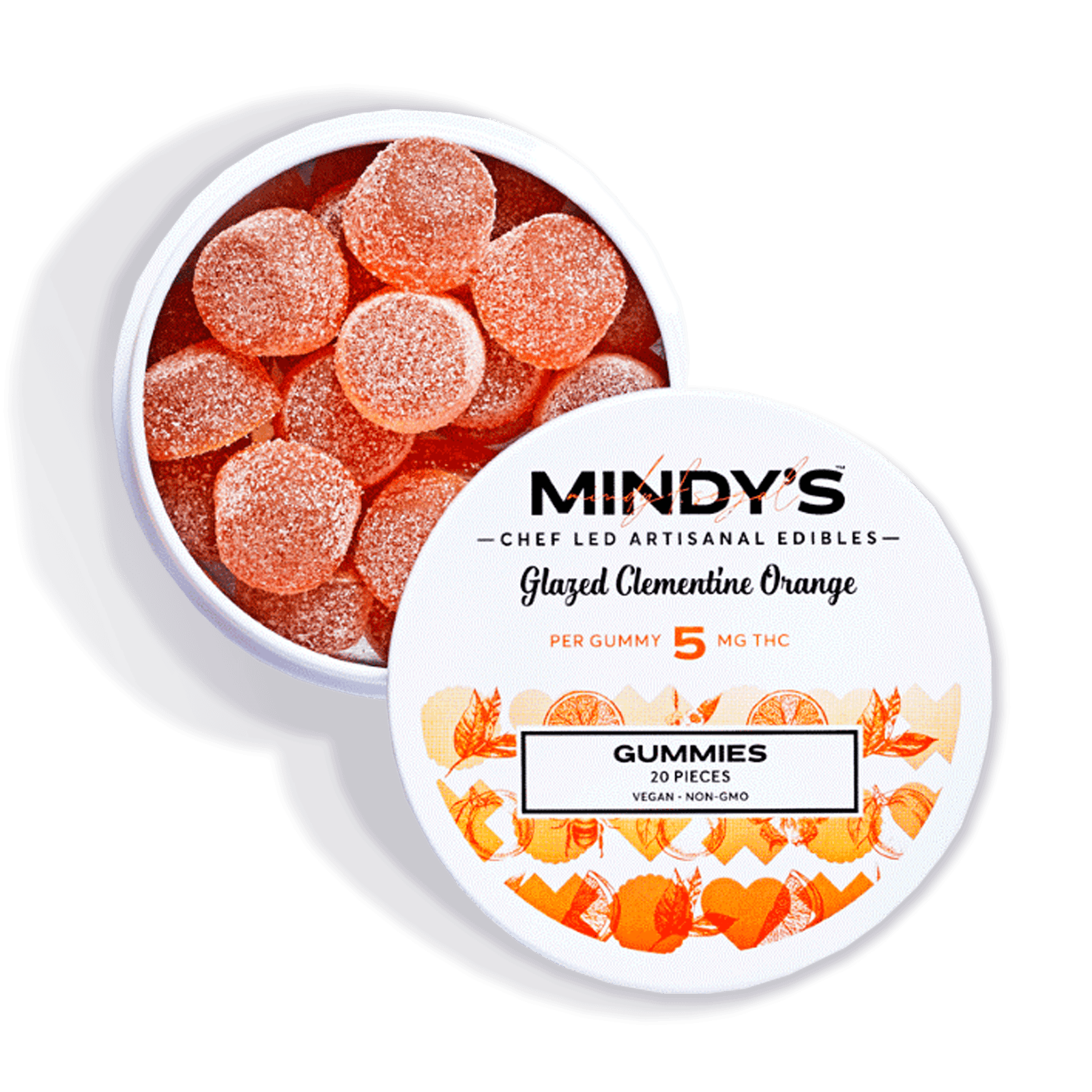 Glazed Clementine Orange Gummy Tin