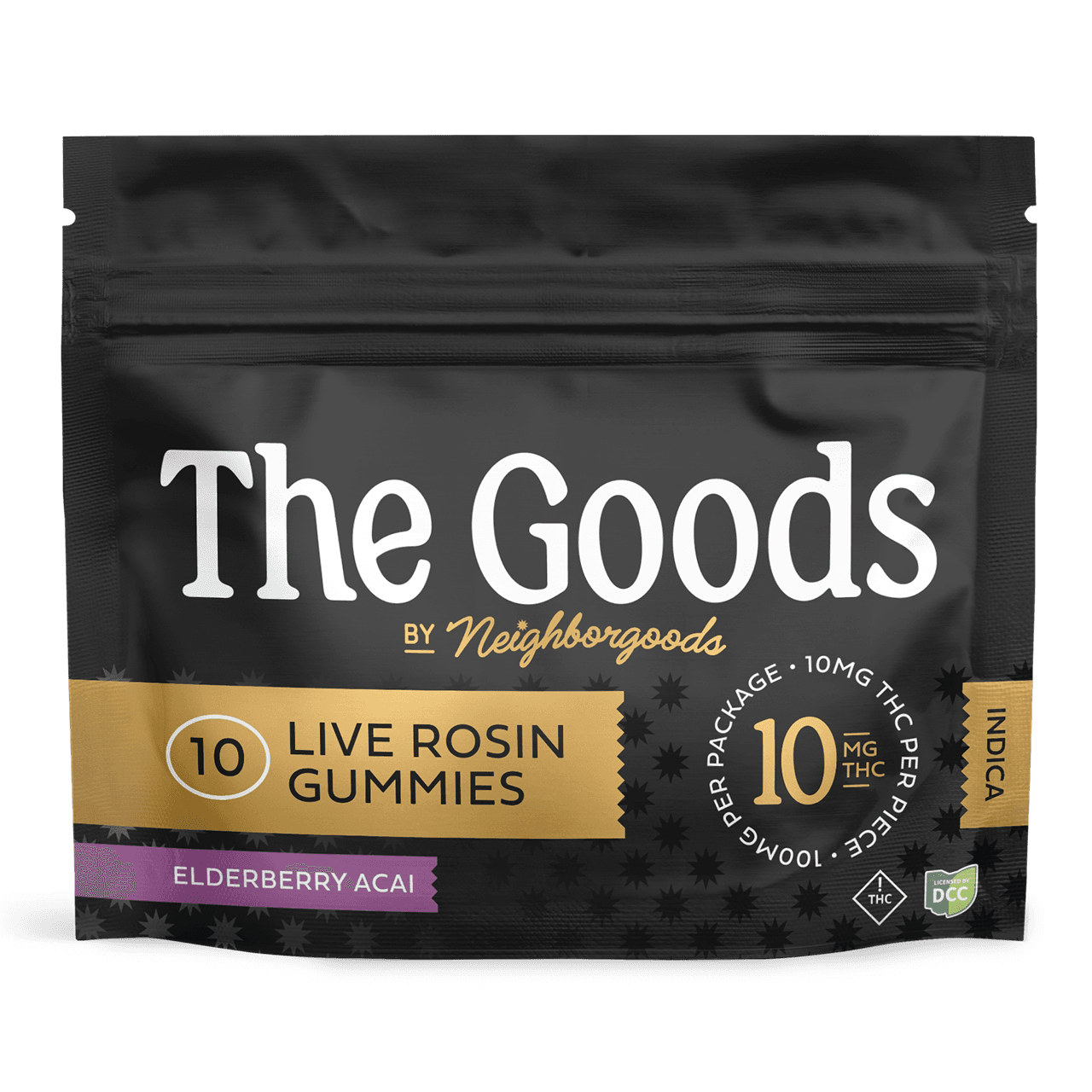 Elderberry Acai Live Rosin Gummies | I | 100mg | 10pk