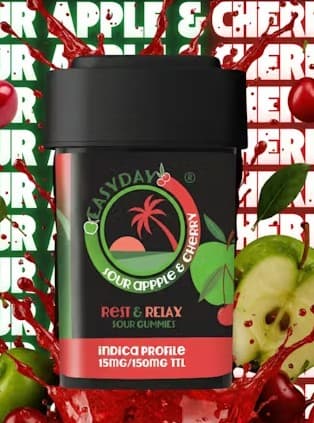 Cherry Rest Relax Gummies 15mgx10