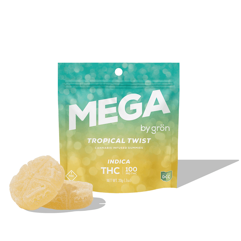 Tropical Twist Gummy Mega - (I) - 100mg 10pk