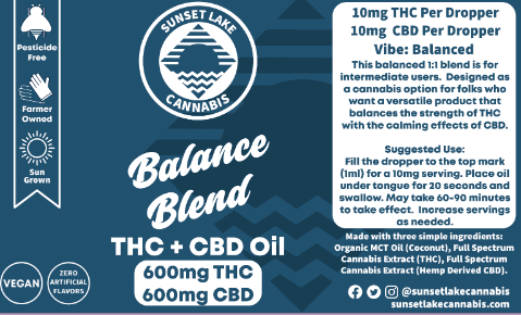 Balance Oil 600mg Thc 600mg