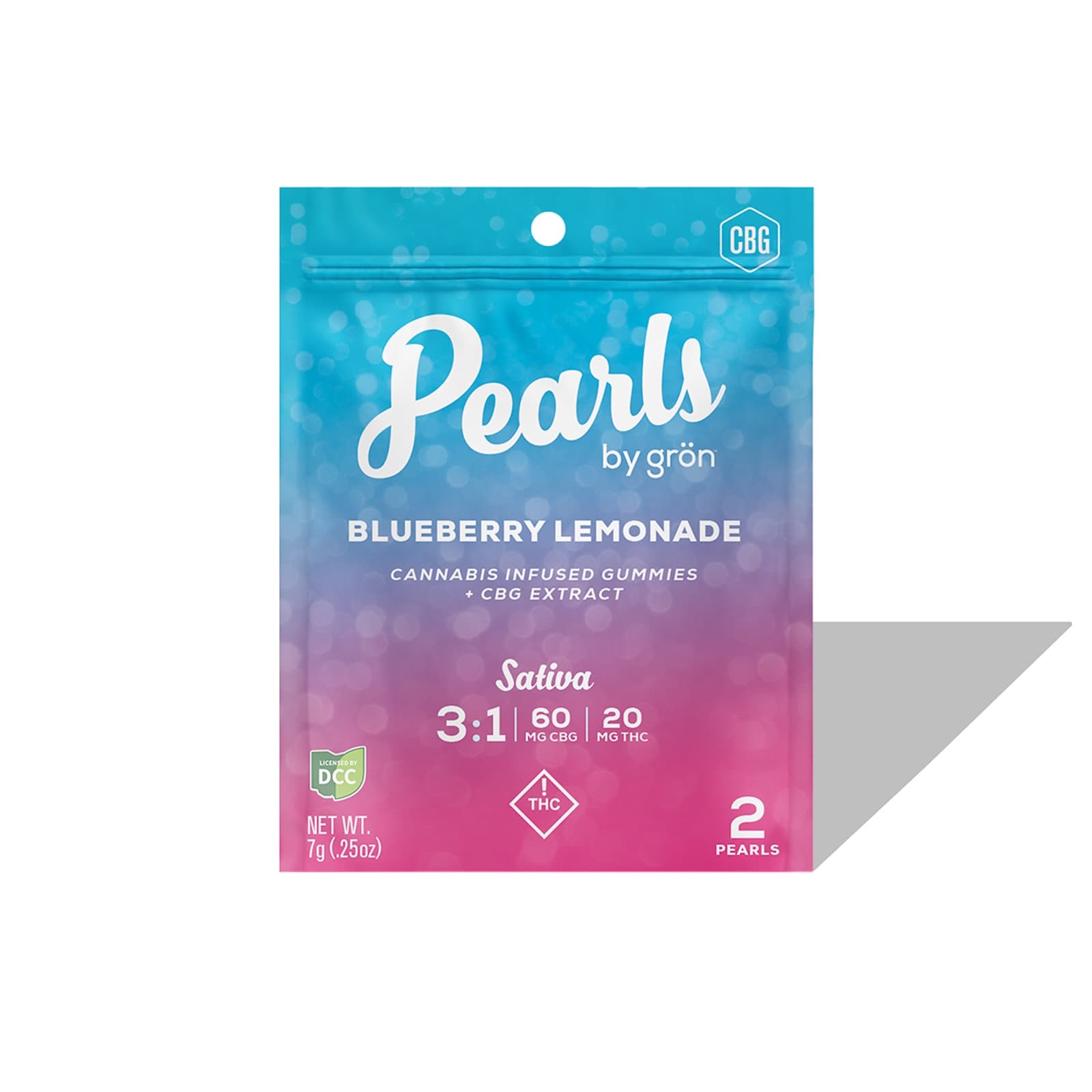 Gron | 2 pack | 3:1 CBG:THC Blueberry Lemonade Pearls