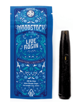 Woodstock Bacio Gelato Indica Live Rosin Vape AIO