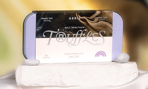 AERIZ SEA SALT 10PK DARK CHOCOLATE TRUFFLES 100MG