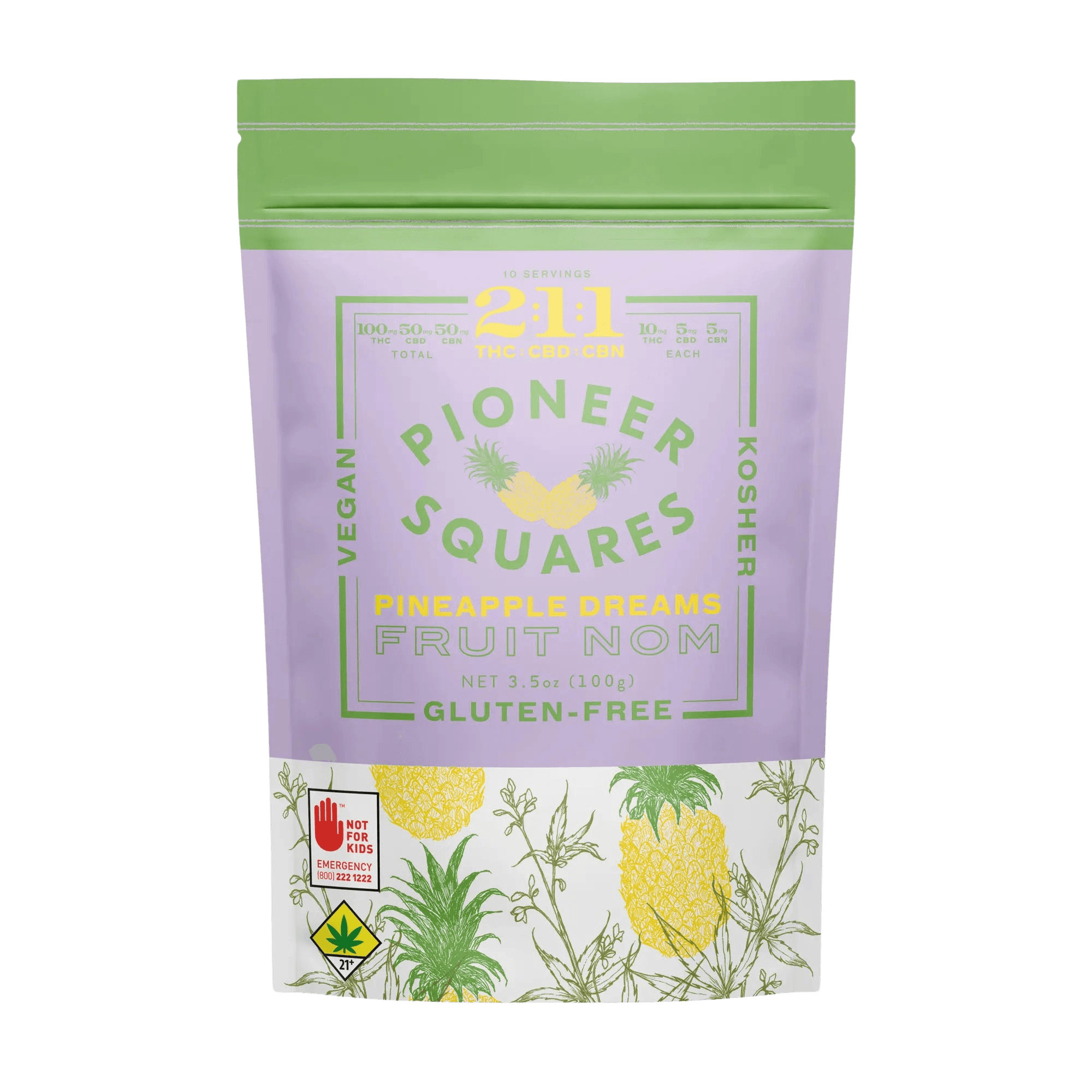 Pineapple Dreams 10pk Thc/50mg Cbd/50mg
