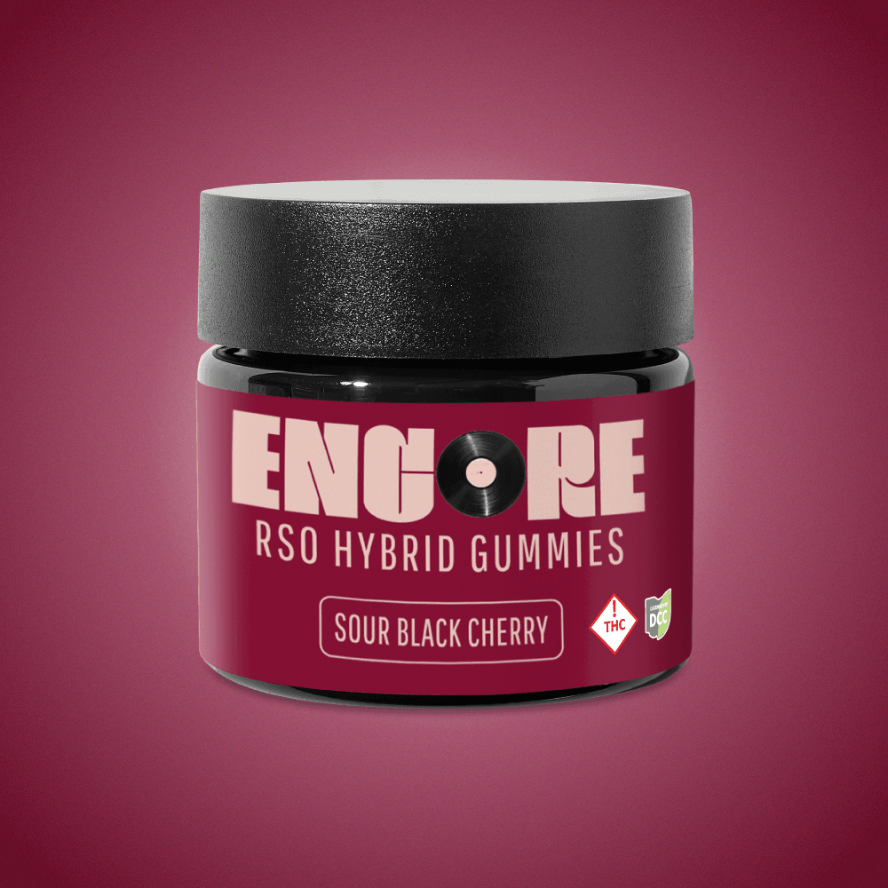 Sour Black Cherry - RSO Gummies - 550mg 22pk