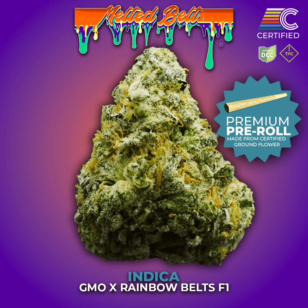 Cultivators | Melted Belts Pre Roll (SSU) | 1g | Indica