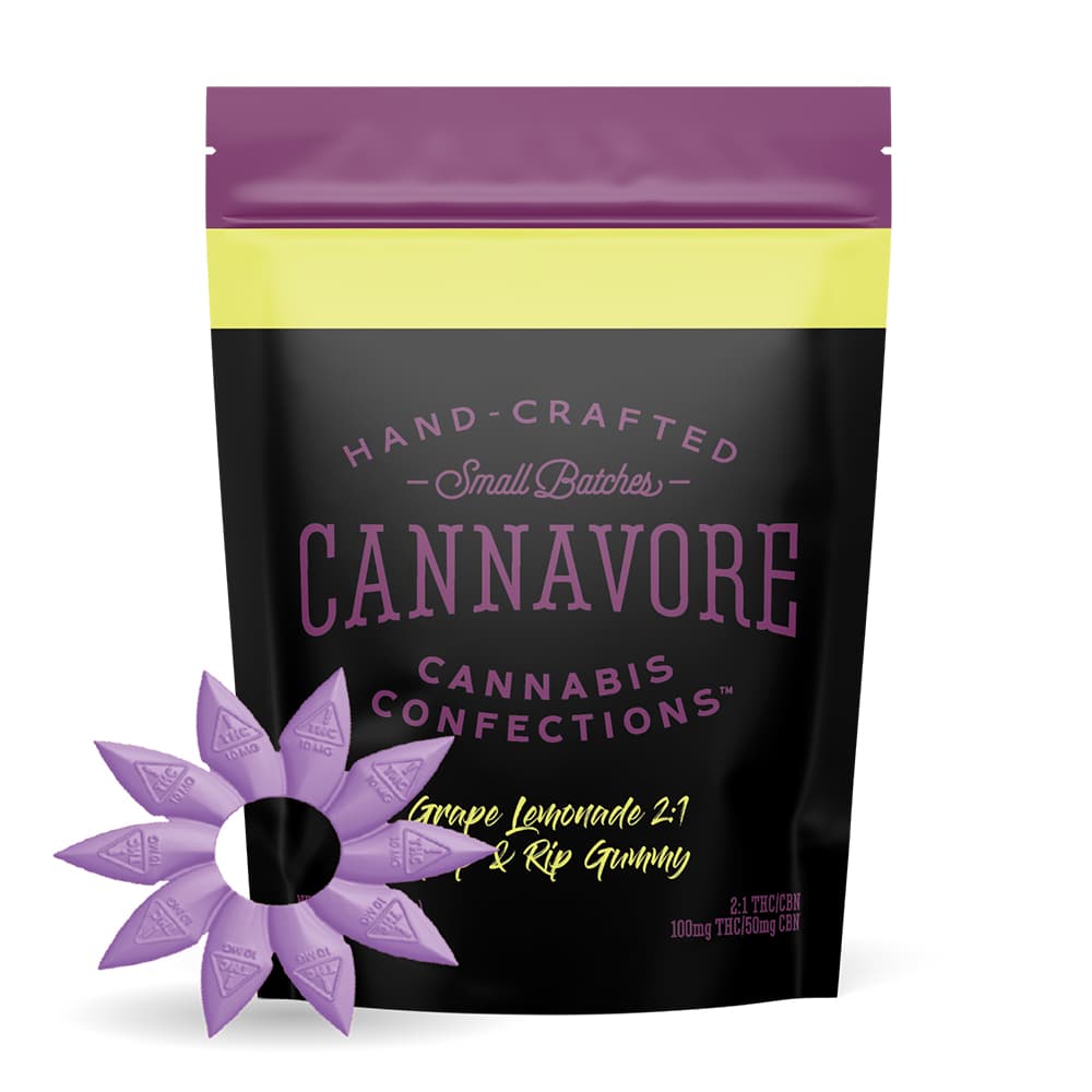 Grape Lemonade Thc Cbn Gummies
