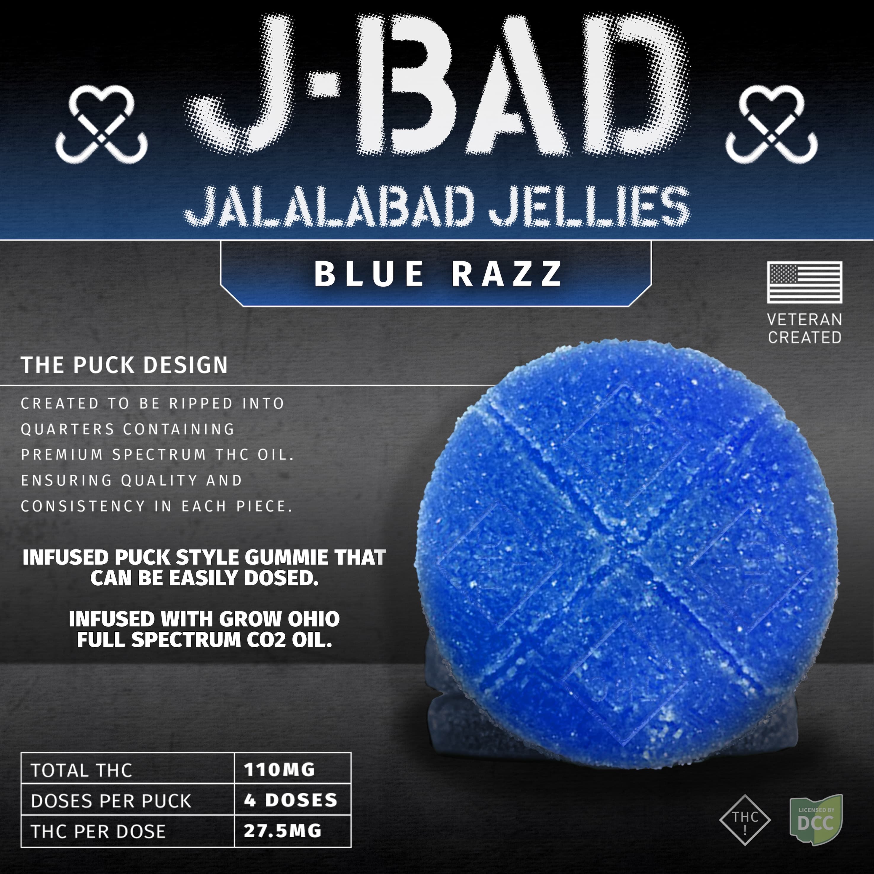 Blue Razz JBAD Field Pack [110mg]