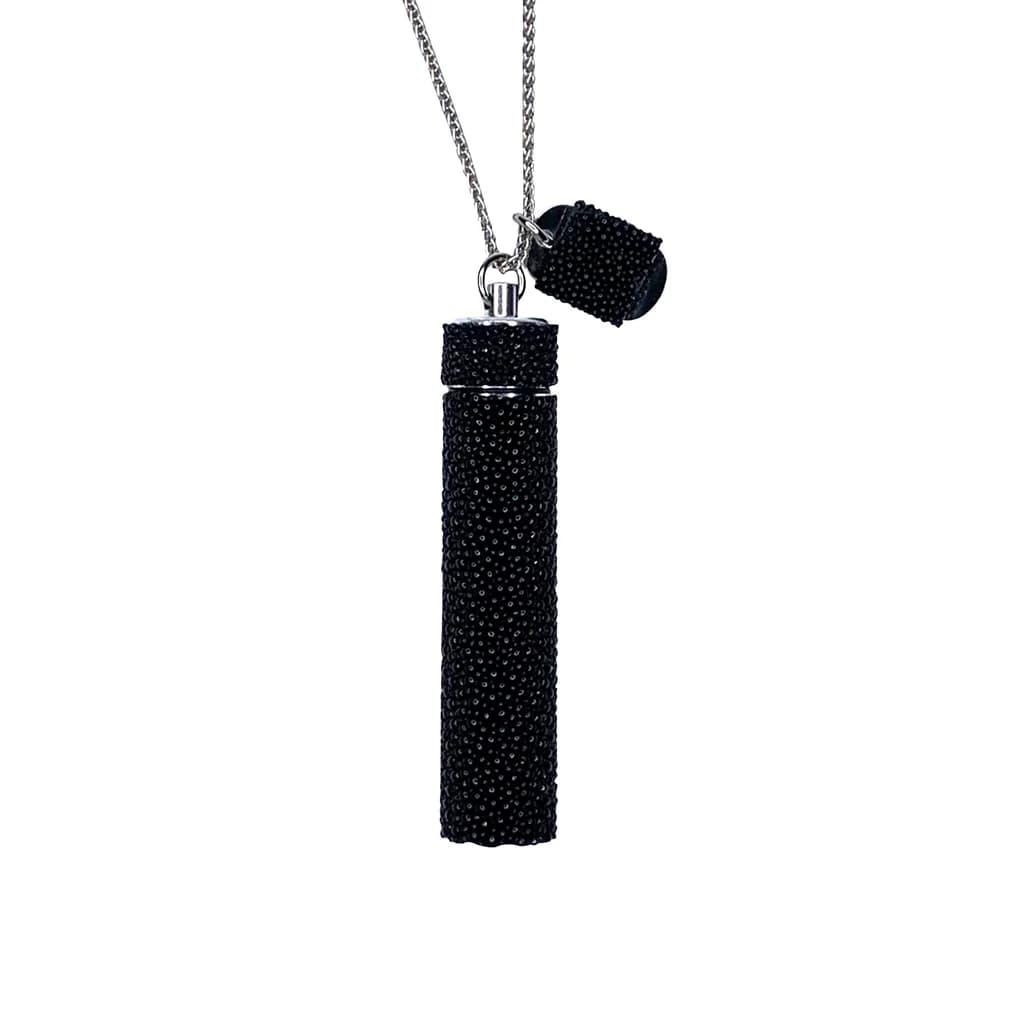 Necklace In Black Shagreen