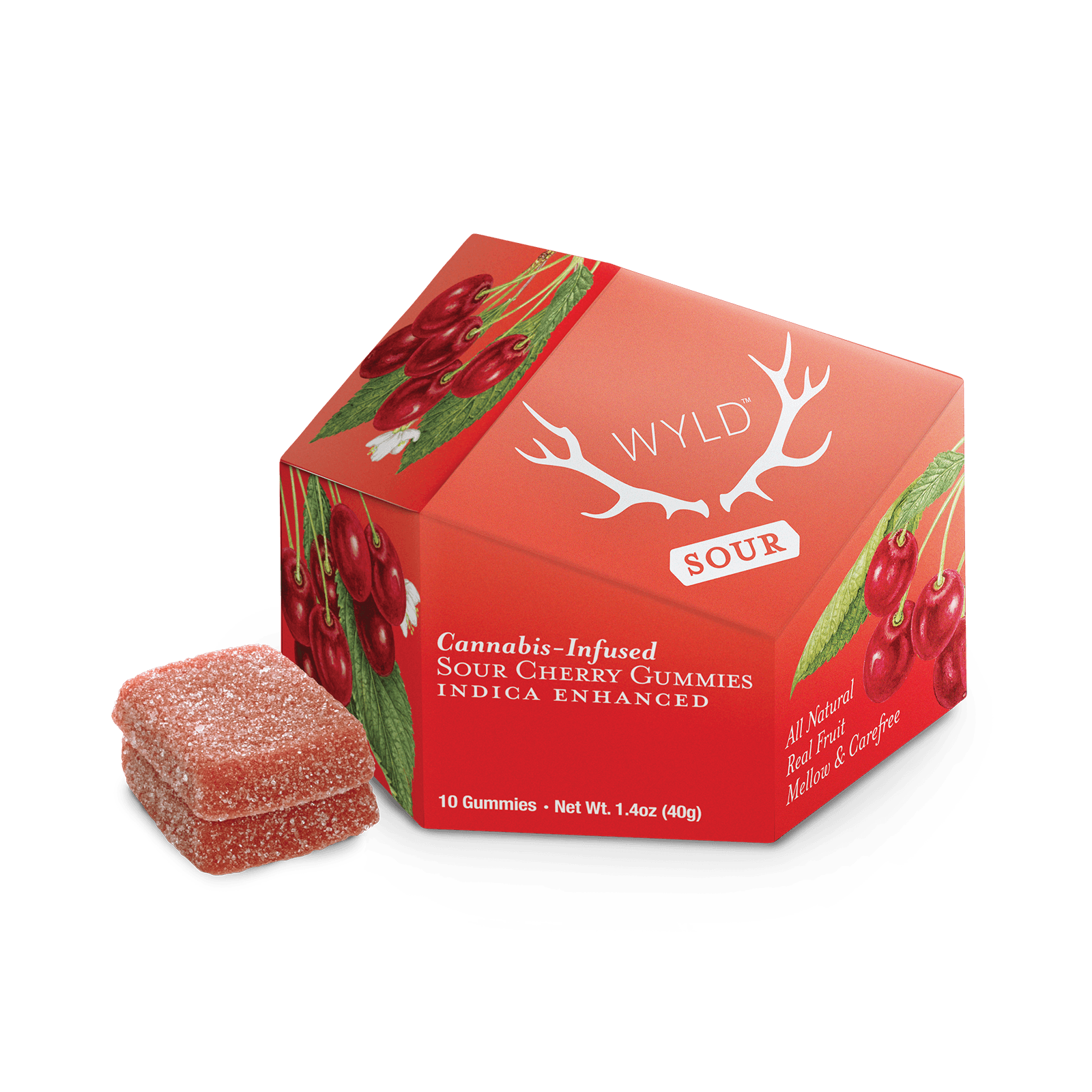 Sour Cherry Indica Enhanced Gummies