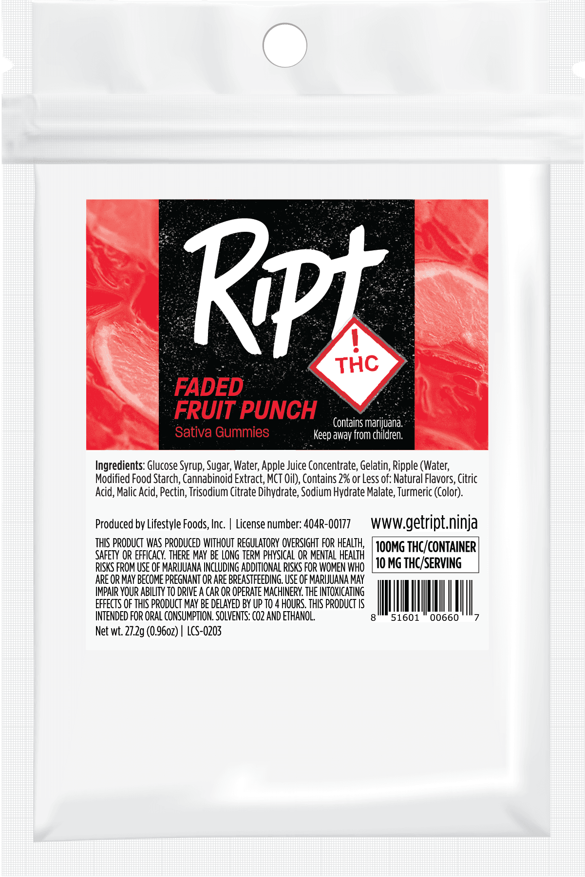 Gummies Faded Fruit Punch