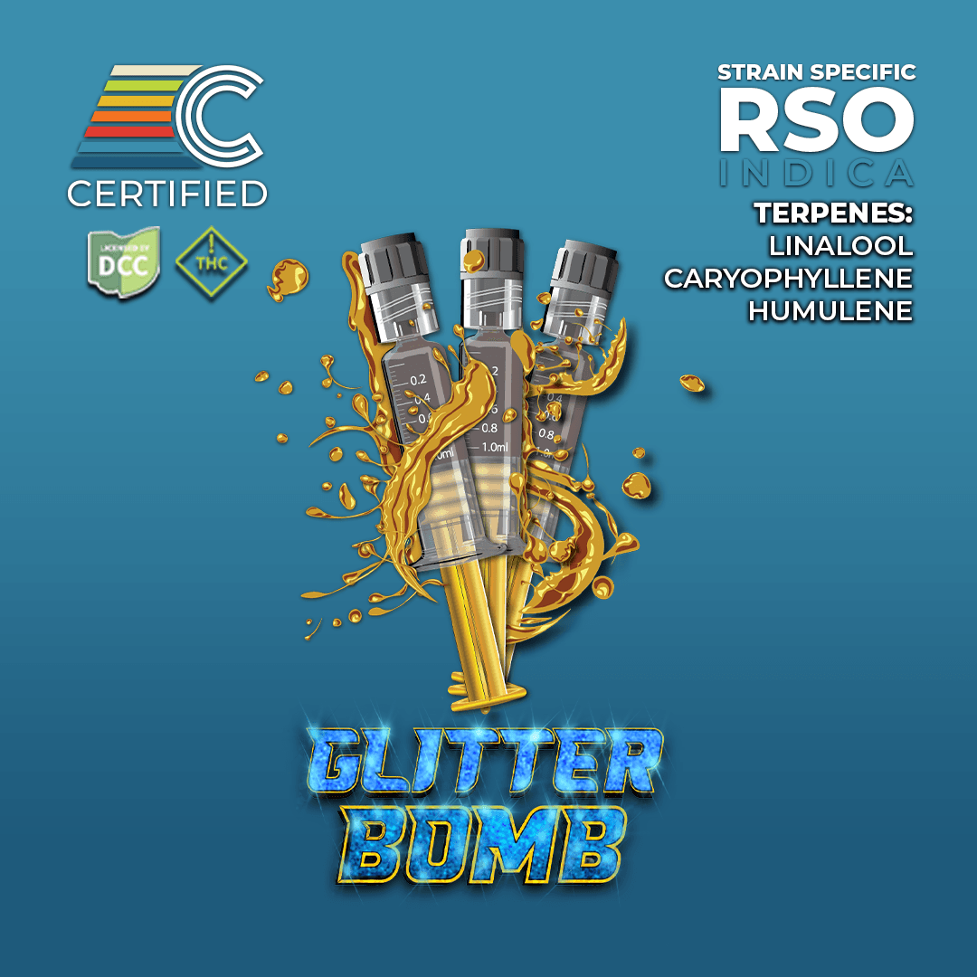 Cultivators | Glitter Bomb RSO Syringe | 1g | 3pack