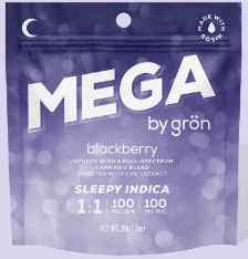Gron: 1:1 Blackberry Mega - Gummies 2pk 97mg