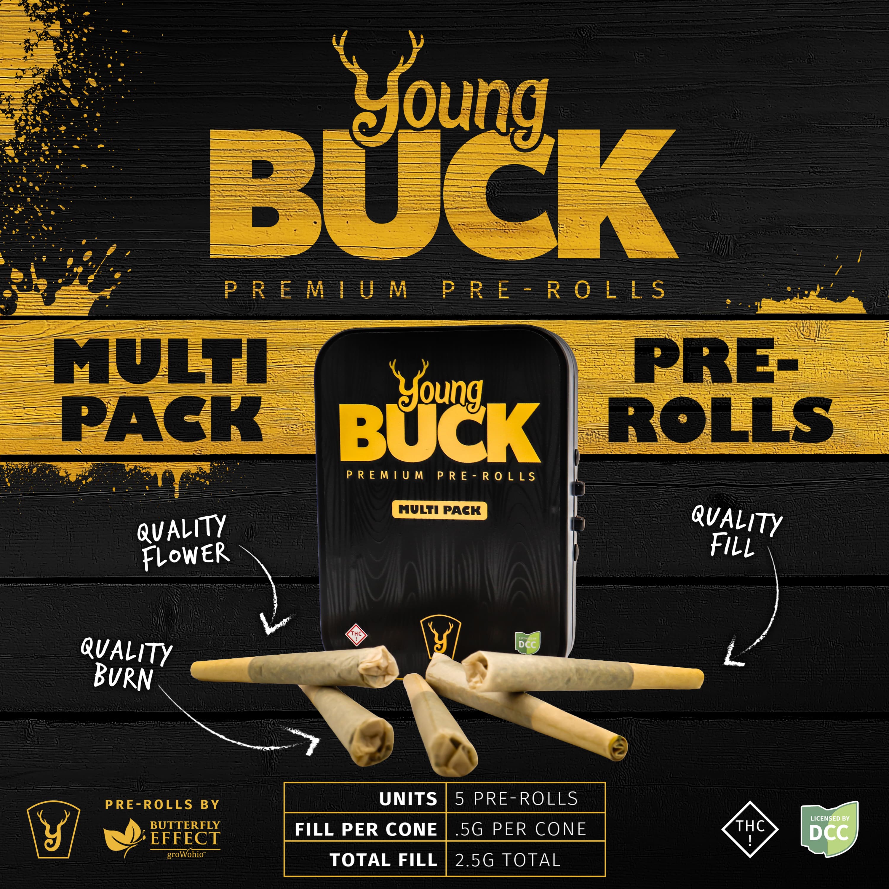 Layer Cake Raw Pre Roll (0.5/5Pk)
