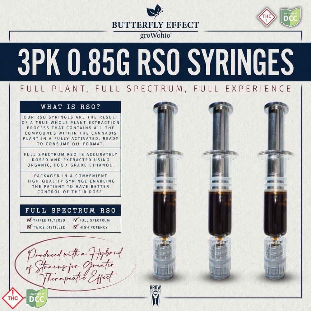 5 Day RSO - 3pk - 1g Syringes