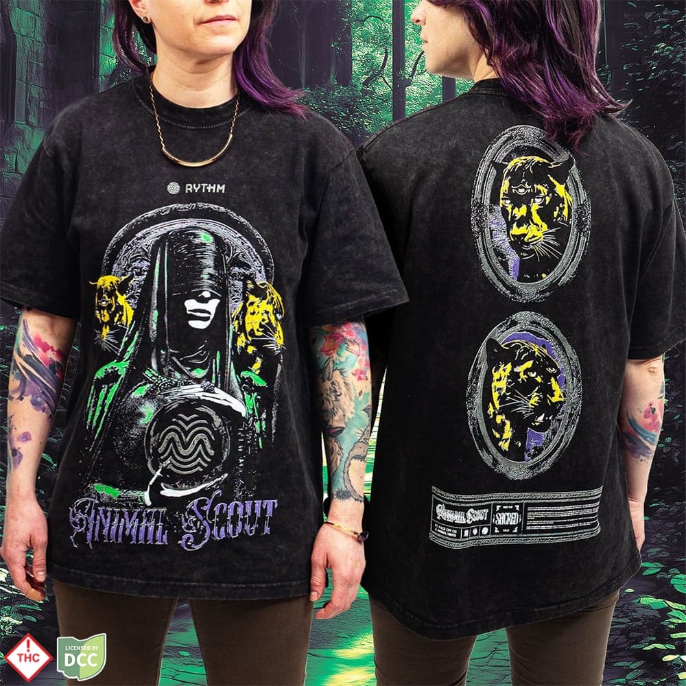 Mineral Wash Animal Scout - Black [2XL]