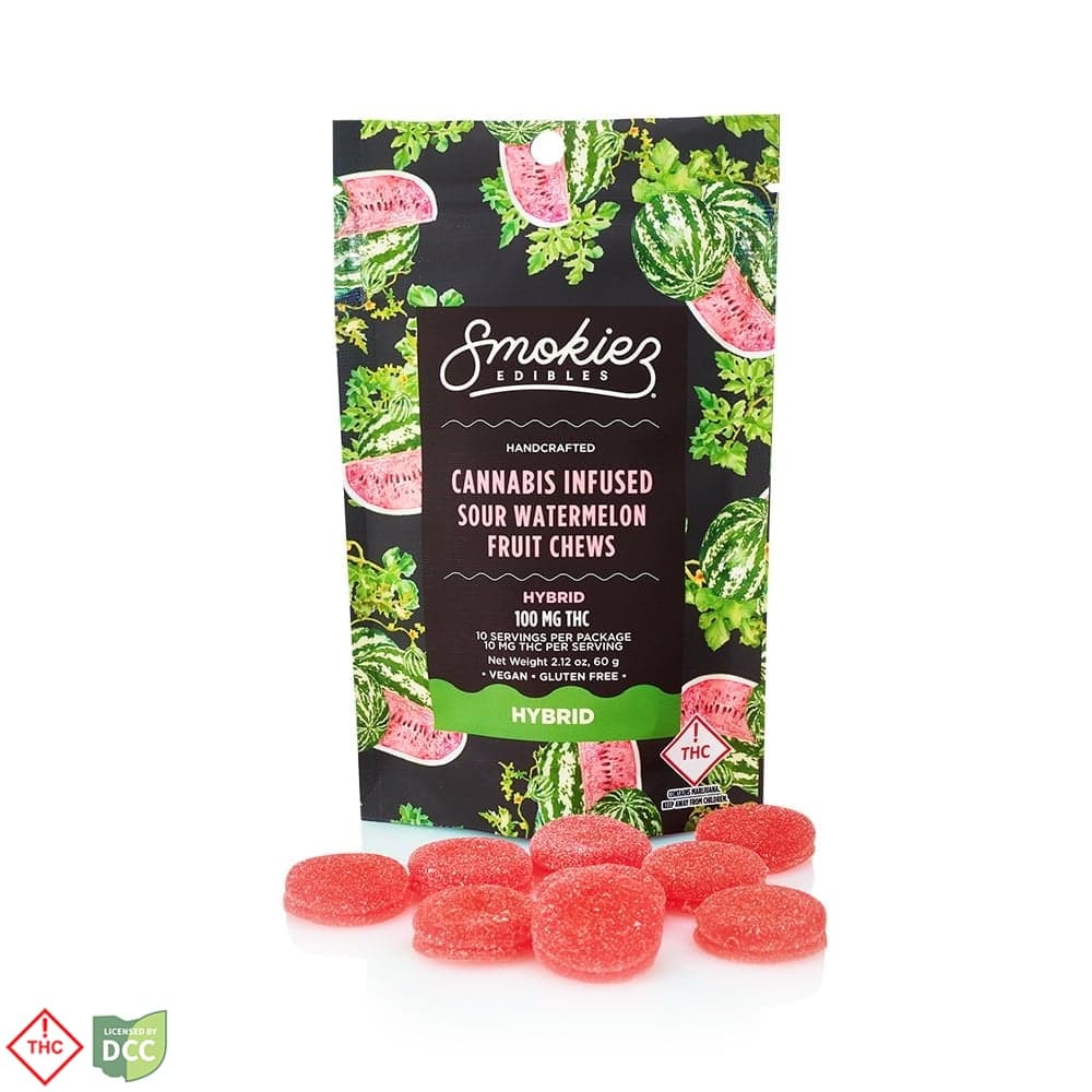 Sour Watermelon Gummies - 10ct - 100mg