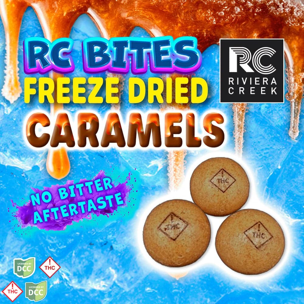 Freeze Dried Caramels - 5 pack - 40 mg