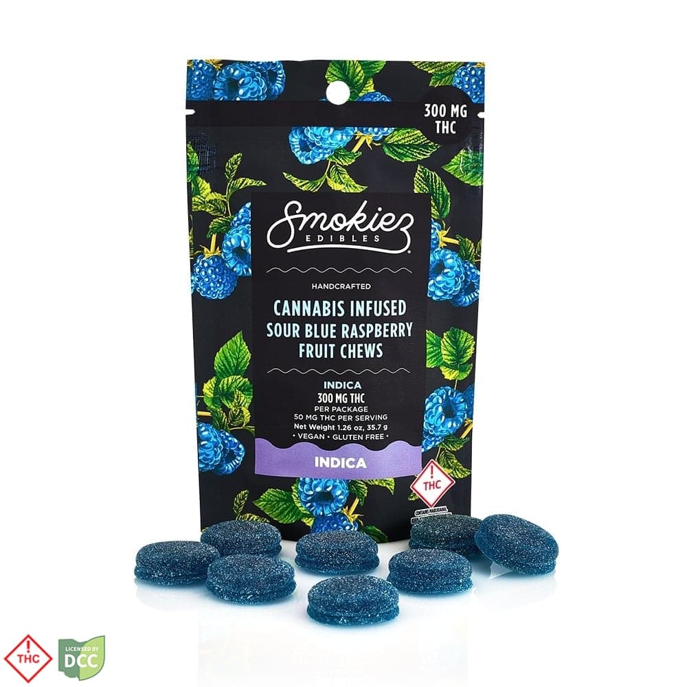 3 Day Sour Blue Raspberry Gummies - 6ct - 294mg