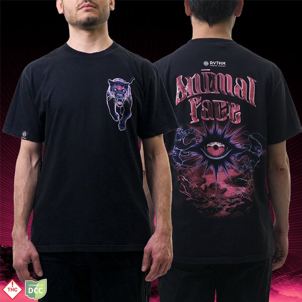 Animal Face Small Panther - Black [3XL]
