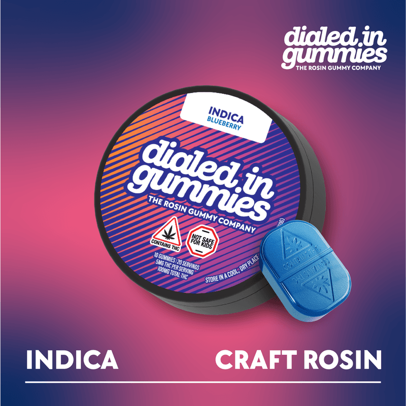 100mg - Blueberry - Rosin Gummies (10pk - 20 Servings)