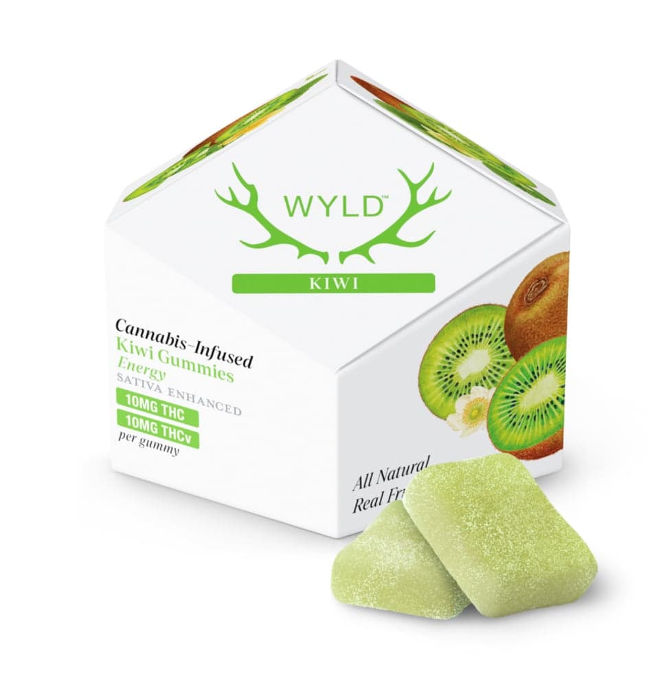 Kiwi 1:1 THCv + Sativa Enhanced Gummies | 100mg THC:100mg THCv